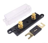 Fuse Holder, 4-Piece Power Fuse Box Set 50/60/80A, Inline Fuse Holder for Automotive Marine Electrical Circuit Protection(60A)