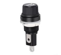Fuse Holder 5x20mm Black Knob 250V ABS Body(6 * 30)