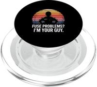 Fuse Problems I'm Your Guy Electrician Retro PopSockets PopGrip for MagSafe