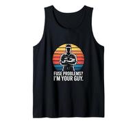 Fuse Problems I'm Your Guy Electrician Retro Tank Top