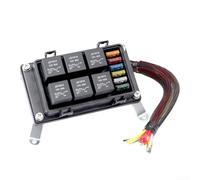 Fuse Relay Box, 6-Way Waterproof with 6 Relays 6 Fuses for Car Circuit Modification, 12V/24V(Fuse relay box)