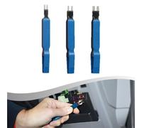 Fuse Terminal Cleaning Tool Kit with Blade Fuse Pullers for 2.6mm 2.8mm 4.85mm Sizes Featuring Diamond Coating and Comfortable Grip Handles (3pcs Mix)