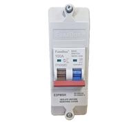 Fusebox E2PMSH 100A Double Pole Electricity Meter Isolator Switch, Surface Mount, IP20