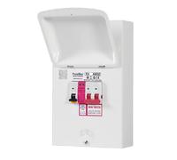 FuseBox EV40ABDZ EV Charger Distribution + 100A Main Switch, Type A 40A Bi-Directional Mini RCBO & T2 SPD