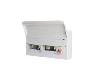 FuseBox F2011DA 18 Module 11 Way Unpopulated + 100A Switch, 2x80A Type A 30mA RCD