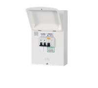 FuseBox F300GRA Metal Garage Unit with 63A 30mA Type A RCD & B6 B16A MCBs