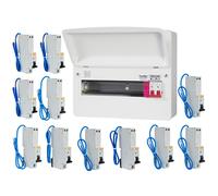 FuseBox F3011MZ 11 Way T2 SPD Consumer Unit + 11 Type A RCBOs