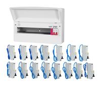 FuseBox F3015MZ 15 Way T2 SPD Consumer Unit + 15 Type A RCBOs