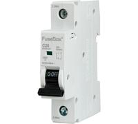 FuseBox MT06C201 20A Single Pole 1 Module C Curve 6kA MCB