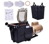 FuseRish W3SP2615X20 Super Pump 2HP Single-Speed High Performance Pool Pump 110V/220V Compatible with Hayward, for In-Ground Pool Pumps 2’’ Water Inlet/Outlet Diameter Energy Efficiency for Its Class
