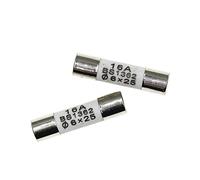 Fuses 100PCS 625mm Ceramic Fuse 625 Ceramic Insurance Tube 6x25MM 0.5A 1A 2A 3A 5A 6A 7A 8A 10A 15A 20A 25A 250V RO57 Fuse BS1362 Protected circuits (Color : 100pcs 20a)