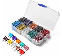 fuses 100PCS Car Fuses 2A 3A 5A 7. 10A 15A 20A 25A 30A 35A Amp with Box Clip Assortment Auto Blade Type Fuse Set
