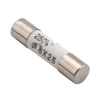 Fuses 10PCS 625mm Ceramic Fuse Tube, 250V 0.5A 1A 2A 3A 4A 5A 6A 8A 10A 13A 15A 16A 20A 25A 30A Protected circuits (Size : 15A)