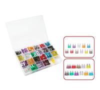 Fuses 220Pcs Small/Medium Blade Car Fuse Set, Hybrid Combination for Car Truck 2.5/3/5/7.5/10/15/20/25/30/35/40A Fuse with Box Protected circuits