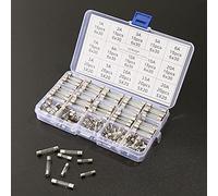 fuses 250pcs Quick Blow Glass Tube Fuse Assorted Kit 5x20mm 250 V 1A 2A 3A 5A 6A 7A 8A 10A 15A 20A Fast-Blow Fuses