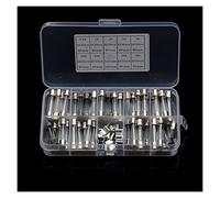 fuses 72/100Pcs Quick Blow Glass Tube Fuse Set 5x20mm/6x30mm Fast-Blow Glass Fuses 250V Kit 0.2A-30A for Home Appliances Electronics fuses Protected circuits (Color : Blue)