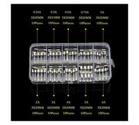 fuses 72/100PCS/Set Quick Blow Glass Tube Fuse Assorted Kit 5x20mm/6x30mm Fast-Blow Glass Fuses 0.2-30 AMP fuses Protected circuits (Color : XS)