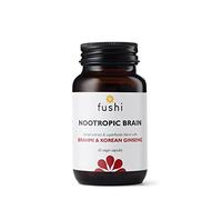 Fushi Nootropic Brain Blend Herbal Capsules Fresh Ground Herbs, Adaptogens for Energy and Cognitive Function 60 Capsules Suitable for Vegans, 134 g