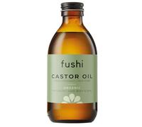Fushi Organic Castor Oil 250ml Glass Bottle 100% Pure Cold & Fresh-Pressed For Dry Skin & Hair Growth 250ml