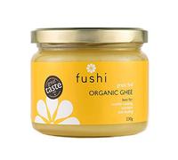 Fushi Organic Ghee 420g - Organic Certified | English Ghee | Vegetarian, Clarified Pure Ayurveda Grass Fed Butter | Ghee Butter from Free Range Grass Fed Cows | Healthy Cooking, Nutrition