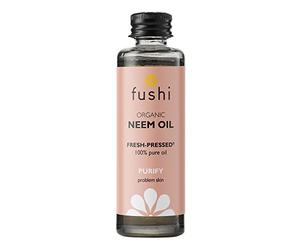 Fushi Organic Neem Oil, Virgin & Fresh-Pressed, Extracted from the Neem Tree, Best for Itchy Scalp, Skin Redness & Irritated Skin, Ethical & Vegan, Manufactured in UK, 50 ml
