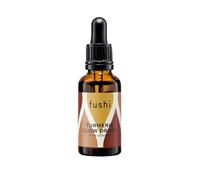 Fushi Organic Turmeric Glow Drops - Radiant Face Oil Brightens, Nourishes and Restores - Contains Tumeric CO2 Extract, Saffron, Jojoba Oil - 100% Natural & Pure 30ml