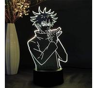Fushiguro Megumi 3D Night Lights for Girls Boys Jujutsu Led 3D Night Light Anime Fingure for Bedroom Decor Child Gift -Remote Control