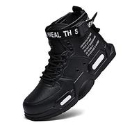 Fushiton Mens High Top Trainers Fashion Sneakers for Men Freestyle Hi-Top Walking Jogging Athletic Fitness Outdoor Shoes