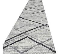 FUSHOU-Runner Rug for Hallway, Non-Slip Bath Mat Washable Can Be Laid Flat Multifunction Short Lint Floor Mat Simple Geometric Patterns Suitable for Year-Round Use Area Rug,A,60x170cm
