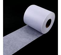 Fusible Interfacing, 0.11x32.8yd Polyester Non-Woven Interfacing Single-Sided Iron on Interfacing Lightweight Medium Weight Iron-On Interfacing for Sewing Quilting Crafting