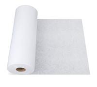 Fusible Interfacing, 11.4 in x 33 yd Polyester Non-Woven Interfacing Single-Sided Interfacing Lightweight Medium Weight Iron-On Interfacing for Sewing, Quilting, Crafting