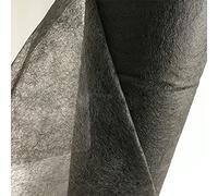 Fusible Interfacing Fabric 8M Nonwoven Fusible Interfacing Double Faced Adhesive Easy Iron Sewing Fabric Patchwork Interlining(Black)