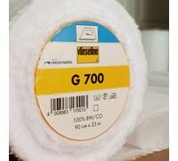 Vlieseline Interfacing G700 - 100% Cotton Iron-On Woven, White 0.9 m x 1 m