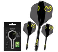 Winmau Fusion #2 Integrated Flight & Shaft MvG Design Black & Green Short