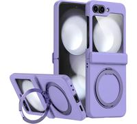 TECHGEAR Galaxy Z Flip 5 Stand Case [Fusion Armour Ring] Premium Hybrid Tough Rugged Magnetic 360 Rotating Holder Kickstand [Hinge Cover Case] [Wireless Charging] For Samsung Galaxy Z Flip5, Lilac