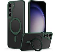 TECHGEAR Galaxy S24 Plus Stand Case [Fusion Armour Ring] Premium Hybrid Tough Rugged Protective Magnetic Kickstand Case, Wireless Charging Compatible Case for Samsung Galaxy S24+ [Green]