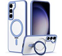 TECHGEAR Galaxy S24 Plus Stand Case [Fusion Armour Ring] Premium Hybrid Tough Rugged Protective Magnetic Kickstand Case, Wireless Charging Compatible Case for Samsung Galaxy S24+ [Light Blue]