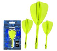Fusion Arrow Integrated Flight & Shaft Transparent Yellow Short
