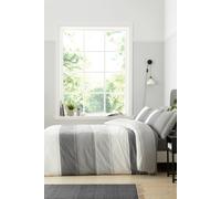 Fusion 'Betley' Classic Wide Stripe Duvet Cover Set in Grey | Size: Super King Fusion Grey Super King