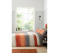 Fusion 'Betley' Classic Wide Stripe Duvet Cover Set in Light Brown | Size: Single Fusion Light Brown Single