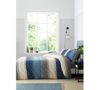Fusion Betley Stripe Blue Bedding Set - Double