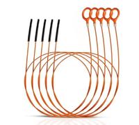Fusion Bliss 5-Pack Drain Snake Hair Clog Remover, 32-Inch Flexible Drain Auger Plumbing Snake with Stainless Steel Core, Sink Unblocker Tool for Bathroom, Kitchen & Tub