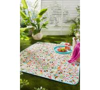 Fusion 'Buzzy Bee' Bee Print Waterproof Backed Picnic Blanket in Yellow Fusion Yellow