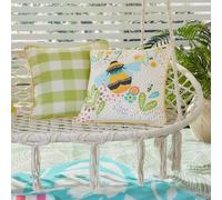 Fusion - Buzzy Bee Outdoor - Water & UV Resistant Cushion Cover - 43 x 43cm in Ochre
