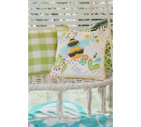 Fusion 'Buzzy Bee' Outdoor Water & UV Resistant Garden Filled Bench Cushion in Yellow | Size: 43 cm x 43 cm Fusion Yellow 43 cm x 43 cm