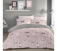 Fusion Cats Luscious Hand Drawn Cat Print Duvet Cover Set