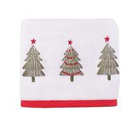 Fusion Christmas - Christmas Trees - 100% Cotton Hand Towel (2 pack) - 50 x 90cm in White, (CXLWETX2ZU)