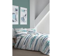Fusion 'Clifton' Colourful Abstract Print Duvet Cover Set in Teal | Size: Single Fusion Teal Single