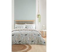 Fusion 'Cute Dogs' Easycare Duvet Cover Set in Duck Egg Blue | Size: Double Fusion Duck Egg Blue Double
