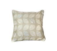 Fusion 'Delft' Hand Drawn Leaf Print Filled 100% Cotton Cushion in Natural | Size: 43 cm x 43 cm Fusion Natural 43 cm x 43 cm